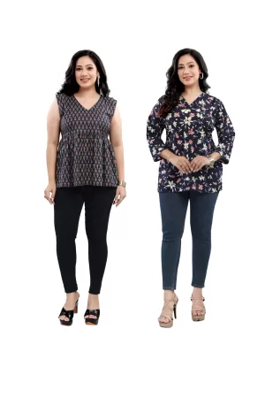 Dreamy Florals Printed Kurti "combo"