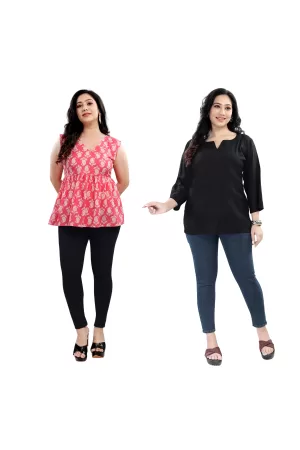 Timeless Elegance Rayon Kurti "combo"